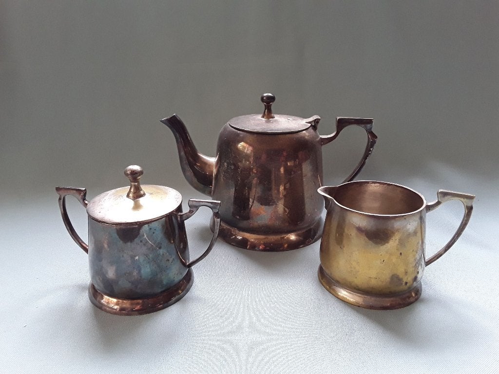3 Delig Vintage Theeset / Roomstel, Verzenden
