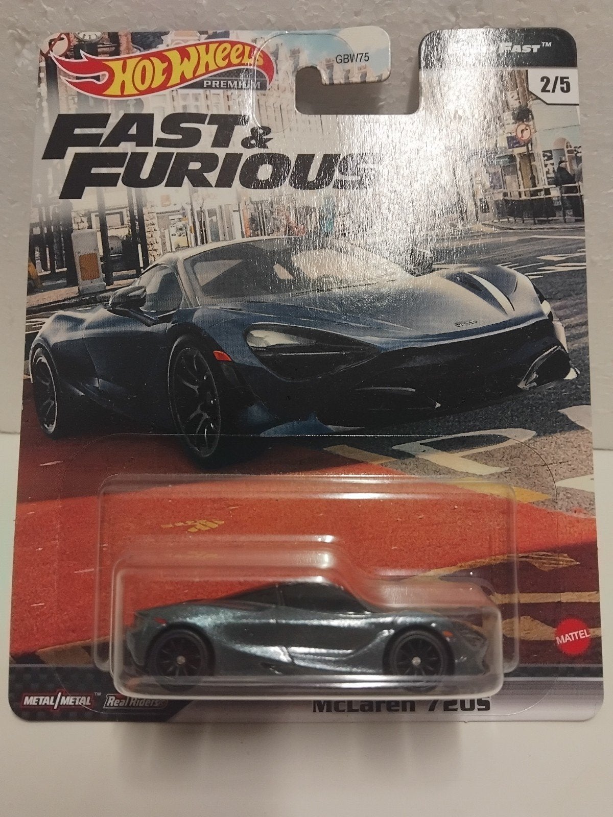 Hot Wheels blister Mc Laren 720 S Fast & Furious 3INCH, Ophalen of Verzenden, Zo goed als nieuw, Auto