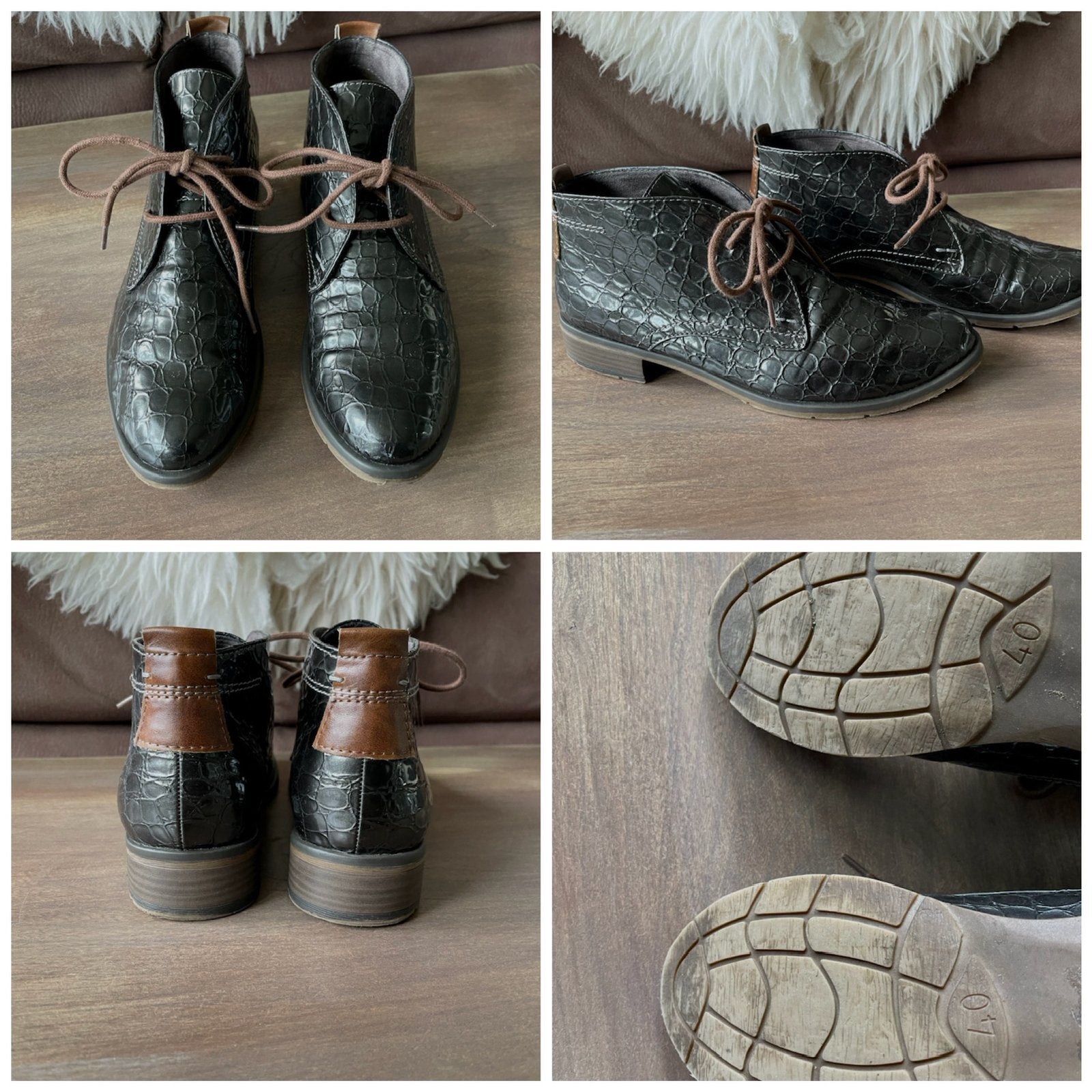 Zwarte lakschoenen 40, Kleding | Dames, Schoenen met lage hakken, Zwart, Ophalen of Verzenden, Zo goed als nieuw