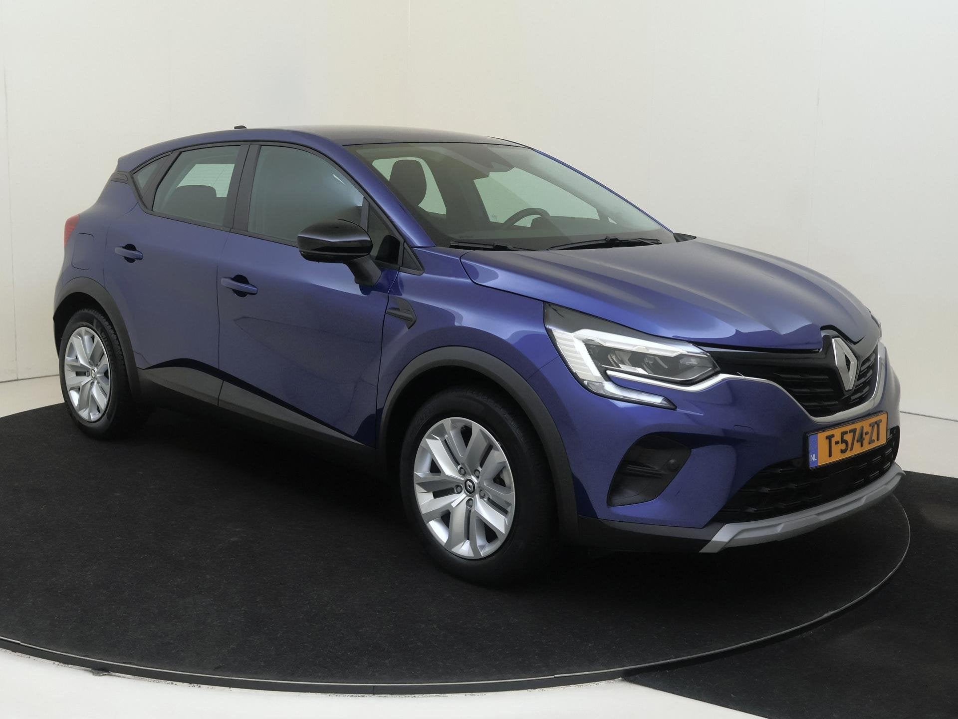 Renault Captur 1.6 E-Tech full hybrid 145 PK evolution | Aut, Stof, Gebruikt, 715 kg, Blauw