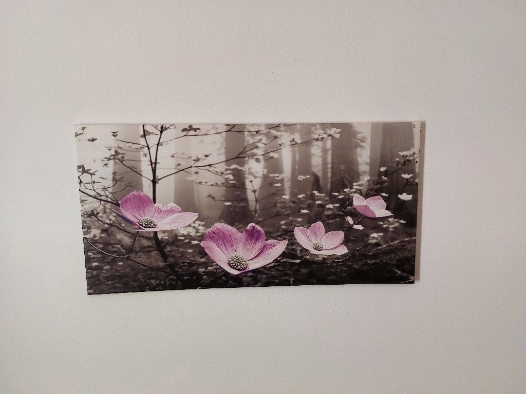 Canvas doek met bloemen, Ophalen, Overige typen, Nieuw, 75 tot 100 cm