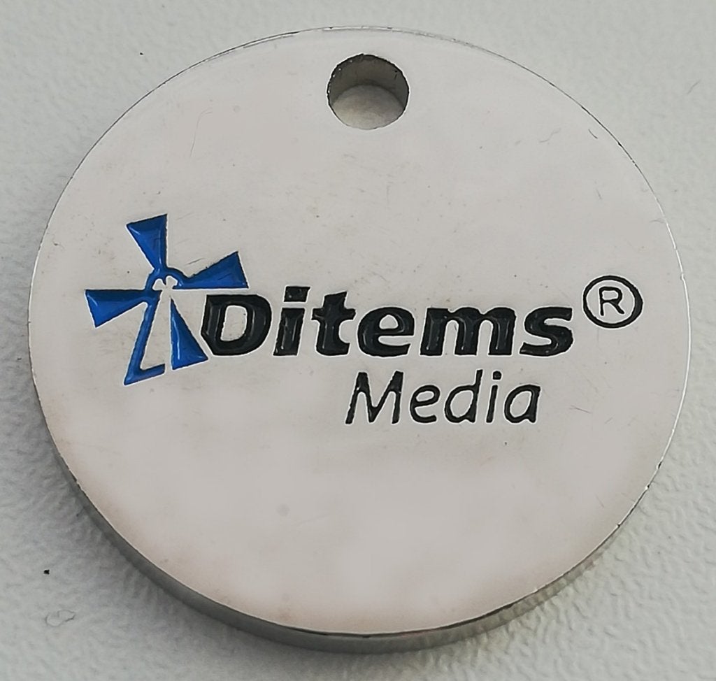 Winkelwagenmuntje Ditems Media Productions Monnickendam, Verzamelen, Winkelwagenmuntjes, Ophalen of Verzenden