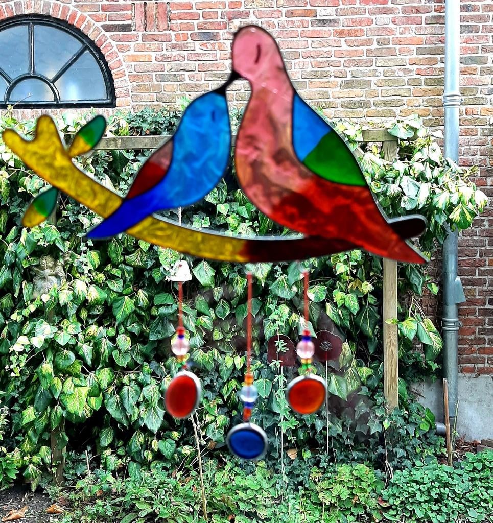 Vogel raamhanger in vrolijke kleuren van kunsthars nieuw., Ophalen of Verzenden, Nieuw, Overige typen