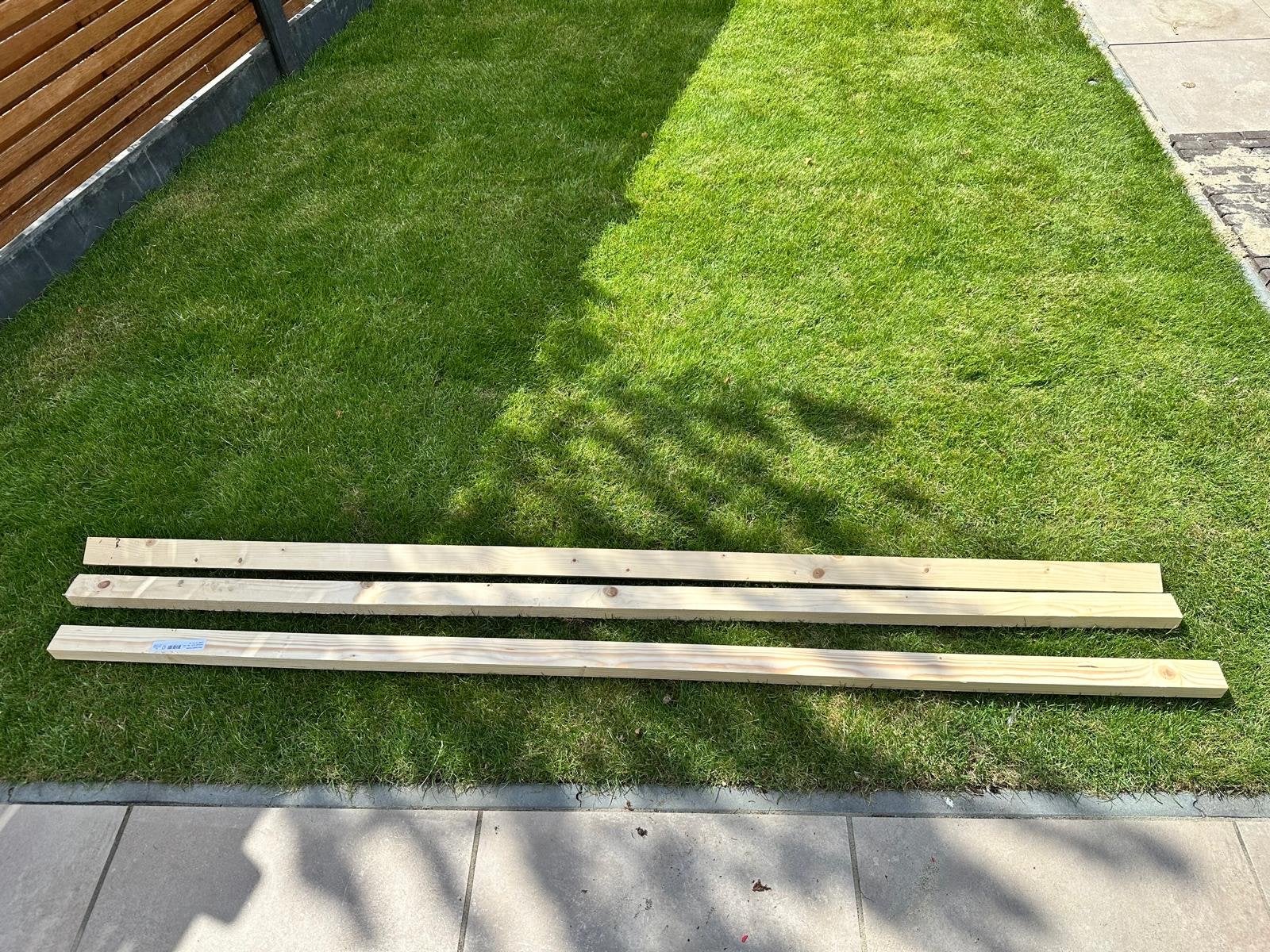 Nieuw Geschaafd Vuren Hout 33x56 mm, Lengte 210 cm, Doe-het-zelf en Verbouw, Hout en Planken, Ophalen, 25 tot 50 mm, Nieuw, 200 tot 250 cm
