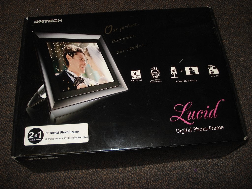 NIEUW   Lucid   digitale fotolijst, Ophalen of Verzenden, Nieuw, 8 tot 12 inch, Afstandsbediening
