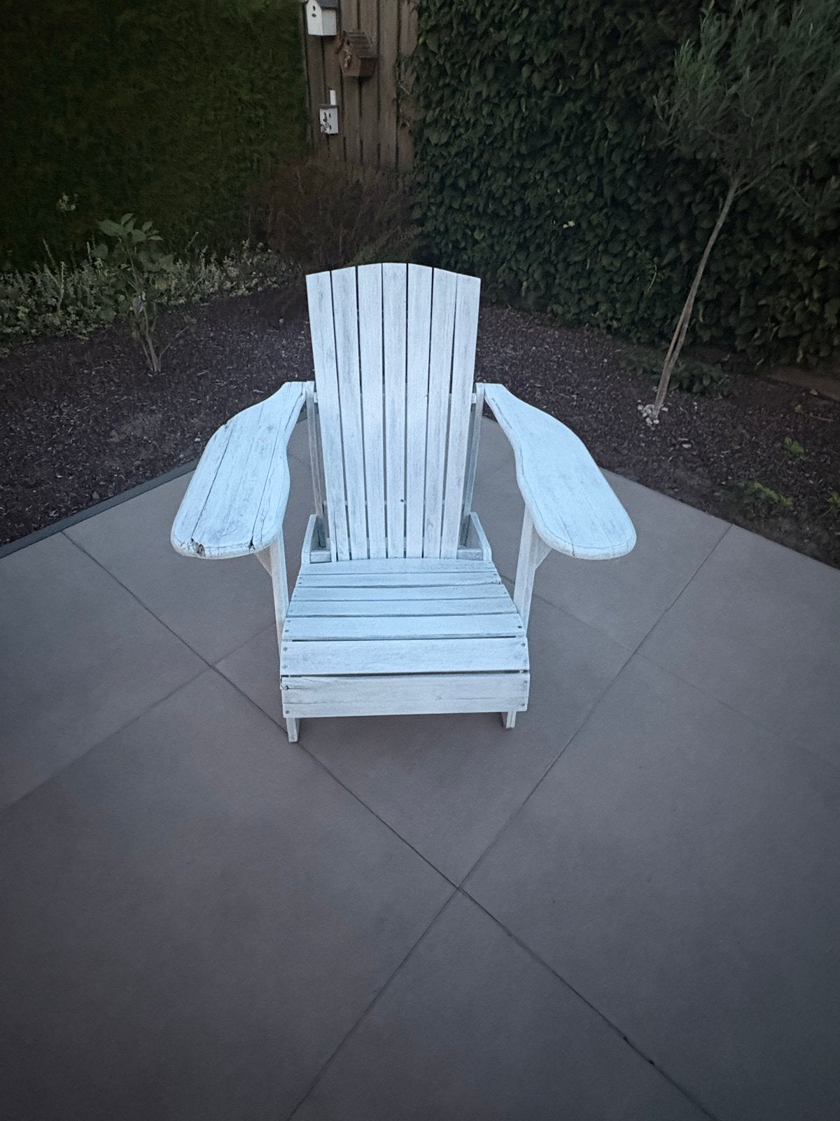 Mooie witte Adirondack stoel, Tuin en Terras, Tuinstoelen, Ophalen, Gebruikt, Hout