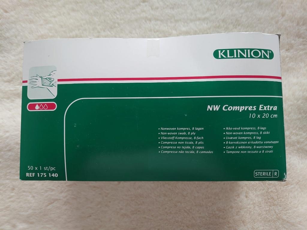 Klinion compressen 10 x 20 cm, Verzenden, Nieuw