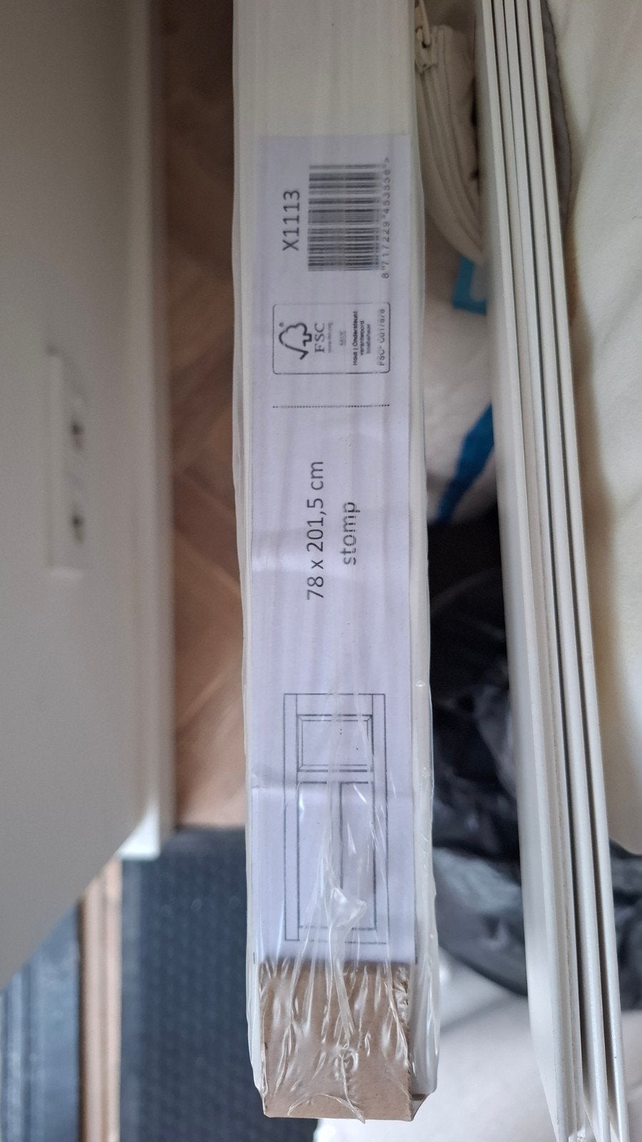 Nieuwe Lundia Binnendeur 78x201.5 cm Stomp, Ophalen, Minder dan 80 cm, Binnendeur, Nieuw