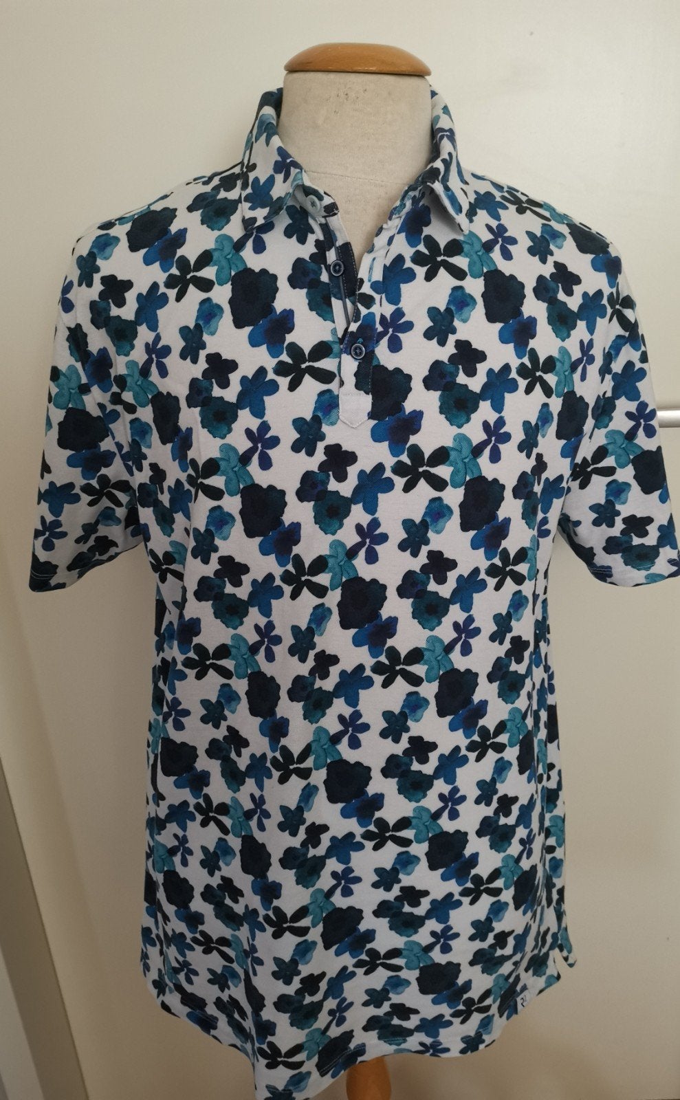 R2 AMSTERDAM poloshirt maat 2XL, Verzenden, Wit, Overige maten, Zo goed als nieuw