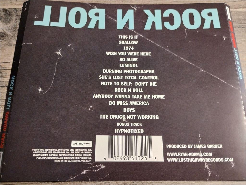 Ryan Adams - Rock N Roll, Ophalen of Verzenden, Zo goed als nieuw, Poprock