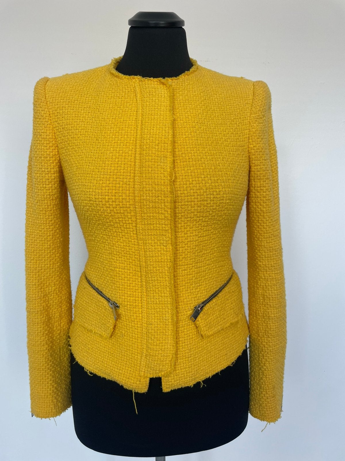 Colbert jas, Kleding | Dames, Ophalen of Verzenden, Zo goed als nieuw, Maat 34 (XS) of kleiner, Geel