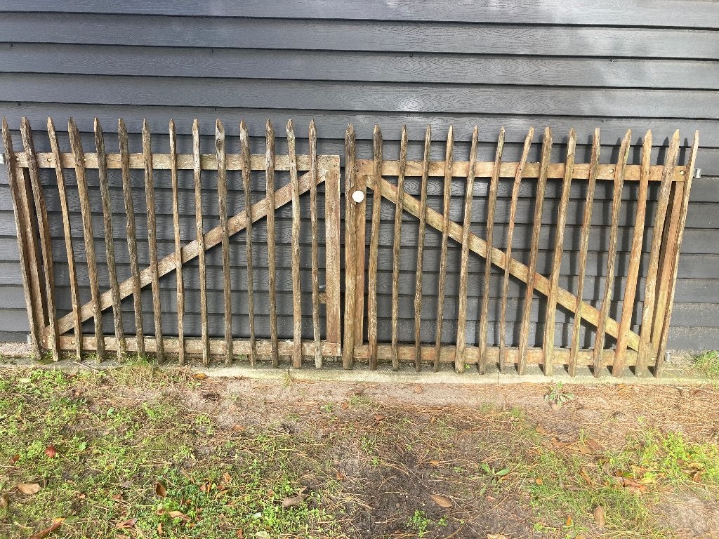 Schapenhek dubbele poort, Met poort, Ophalen of Verzenden, Zo goed als nieuw, Tuinhek