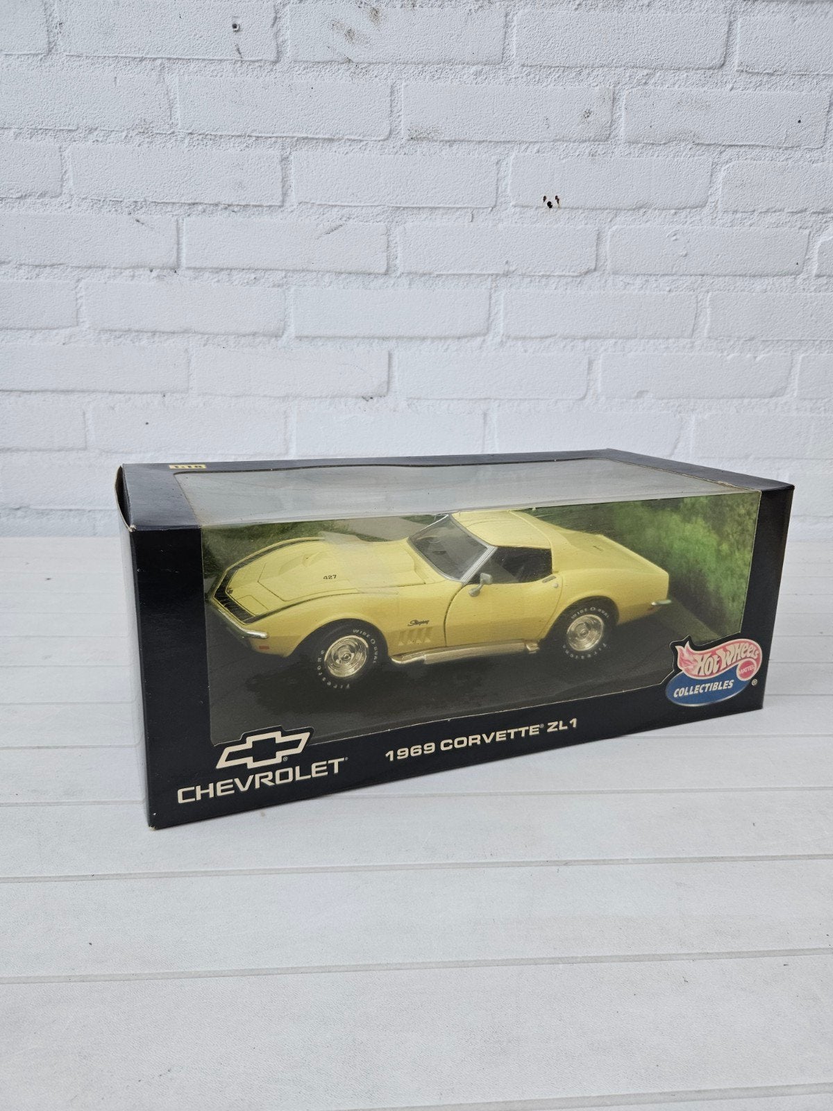 Hot Wheels Collectibles 1:18 Chevrolet Corvette ZL1, Ophalen of Verzenden, Zo goed als nieuw, Auto, Overige merken