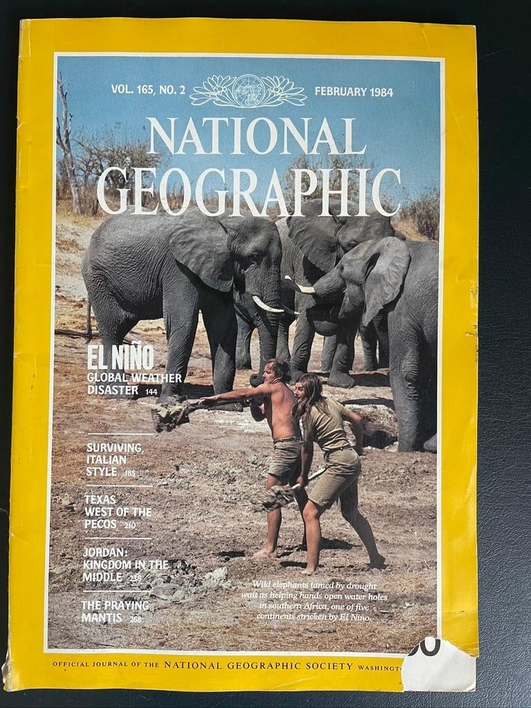 National Geographic Magazine jaargang 1984, Ophalen of Verzenden, Gelezen, Wetenschap en Natuur