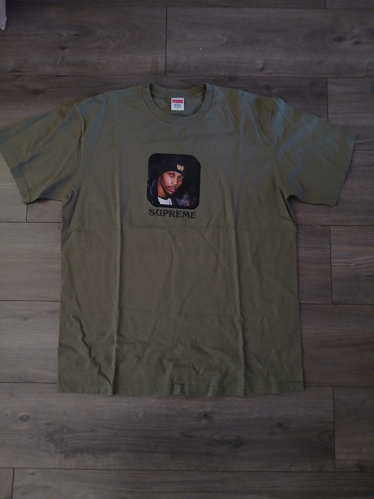 supreme T-shirt maat L wu tang clan RZA, Ophalen, Gedragen
