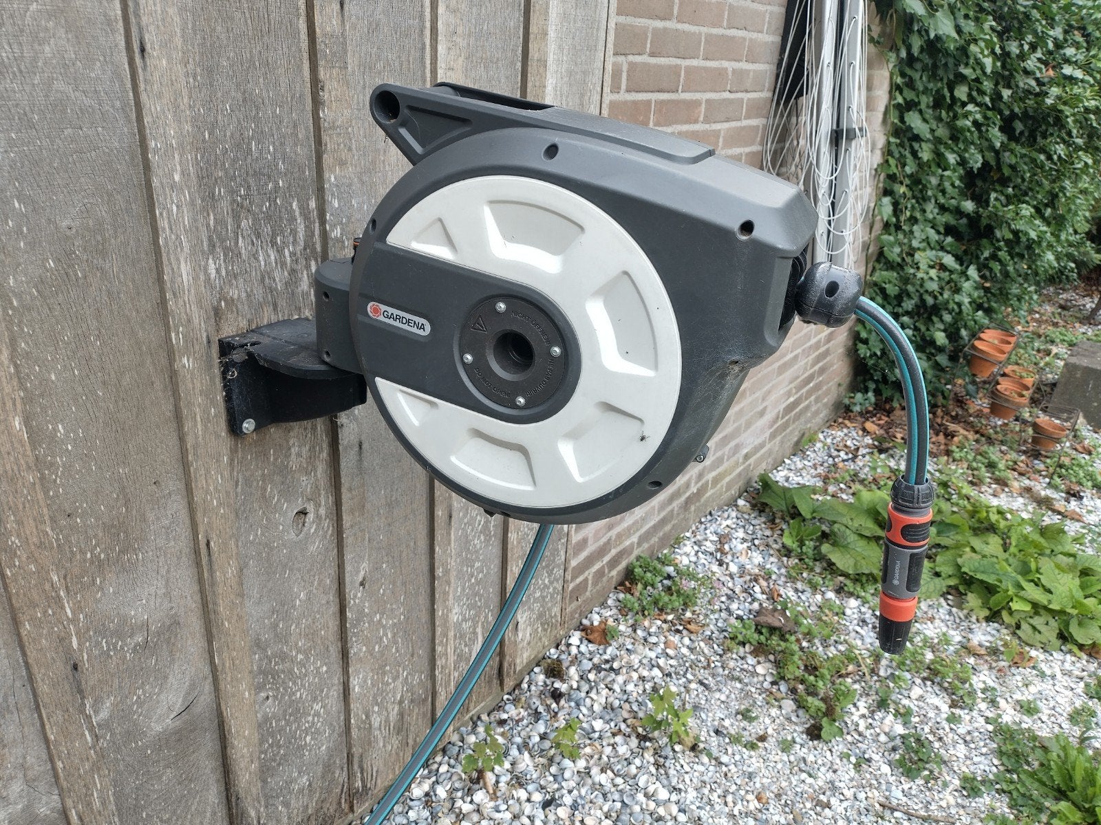 Gardena Wandslangenbox 15 RollUp S - wit, Ophalen, Gebruikt