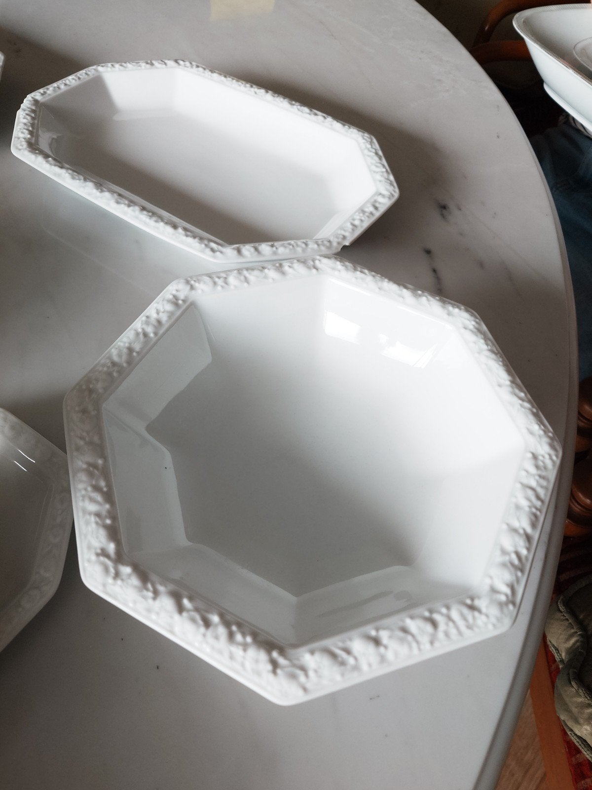 Wit servies van Rosenthal. Classic Rose Collection, Gebruikt, Overige merken, Ophalen of Verzenden, Bord(en)