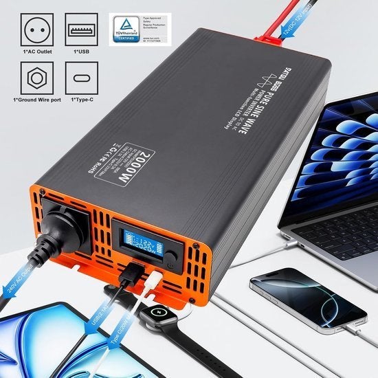 12V Naar 230V Omvormer – Power Inverter – Spanningsomzetter, Corvance B.V., Verzenden, Nieuw, Corvancebol@gmail.com