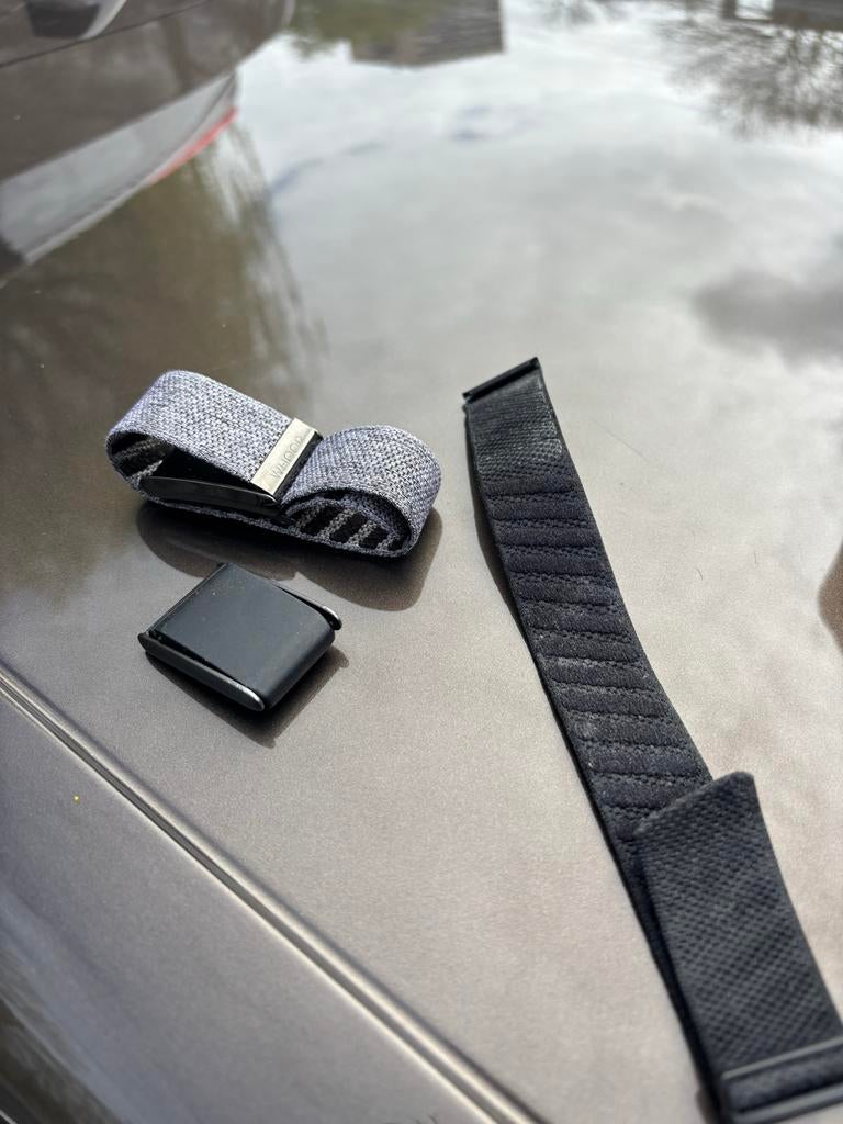 2 Whoop bandjes + batterij - los of samen te koop, Ophalen of Verzenden, Gebruikt, Grijs, Android