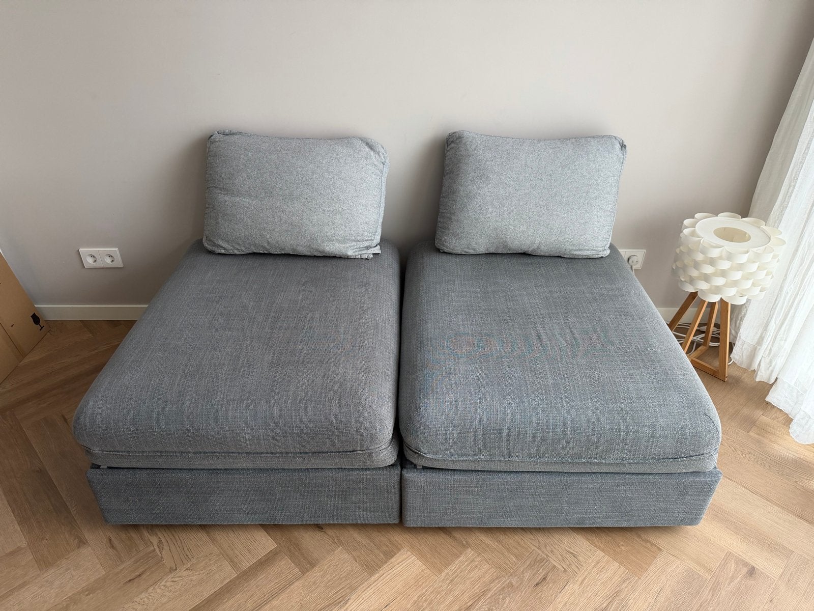 1 IKEA Vallentuna slaapbanken met kussens Donkergrijs, Ophalen, Gebruikt, Eenpersoons, 80 cm