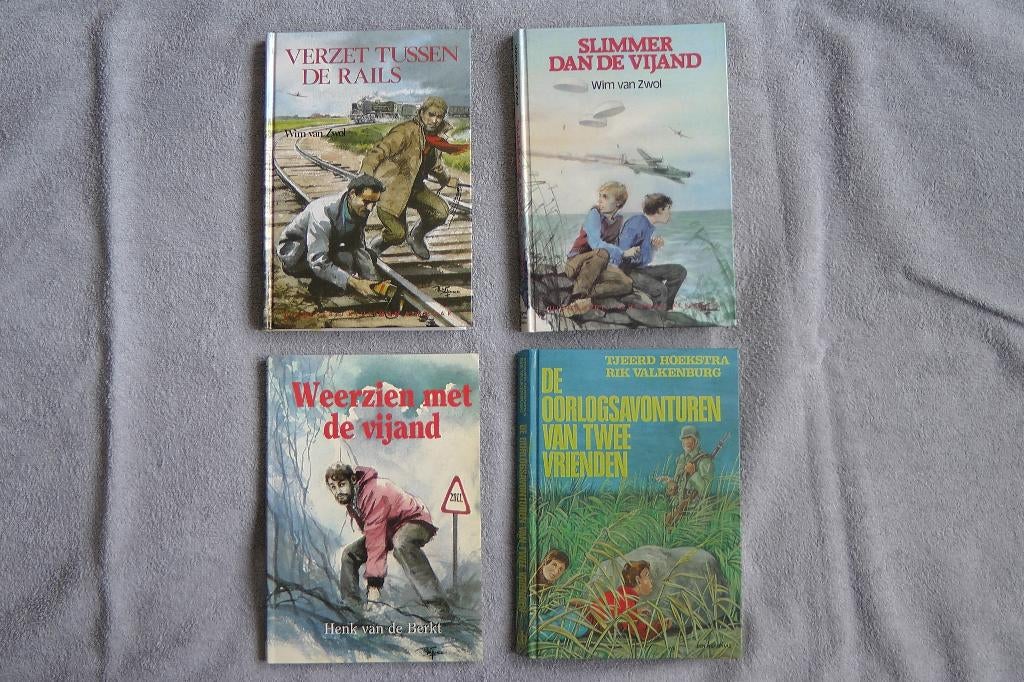 Prachtige spannende jeugd oorlogsboeken (4 stuks), Boeken, Ophalen of Verzenden, Tweede Wereldoorlog, Gelezen, Wim van Zwol