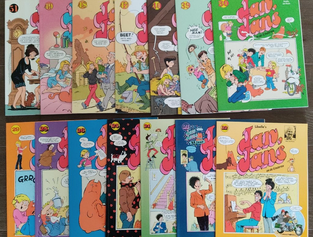 Jan, Jans en de kinderen; 27 delen, Meerdere stripboeken, Ophalen of Verzenden, Gelezen, Jan Kruis