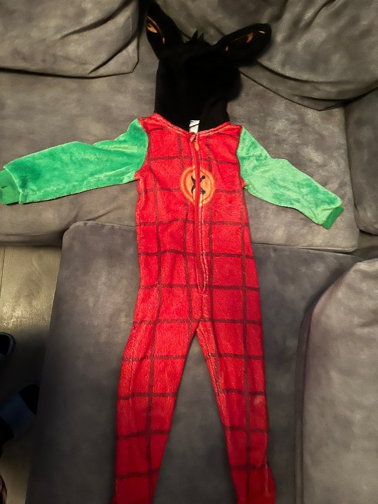 Kinder onesie bing maat 110/116, Ophalen of Verzenden, Gebruikt, Maat 110