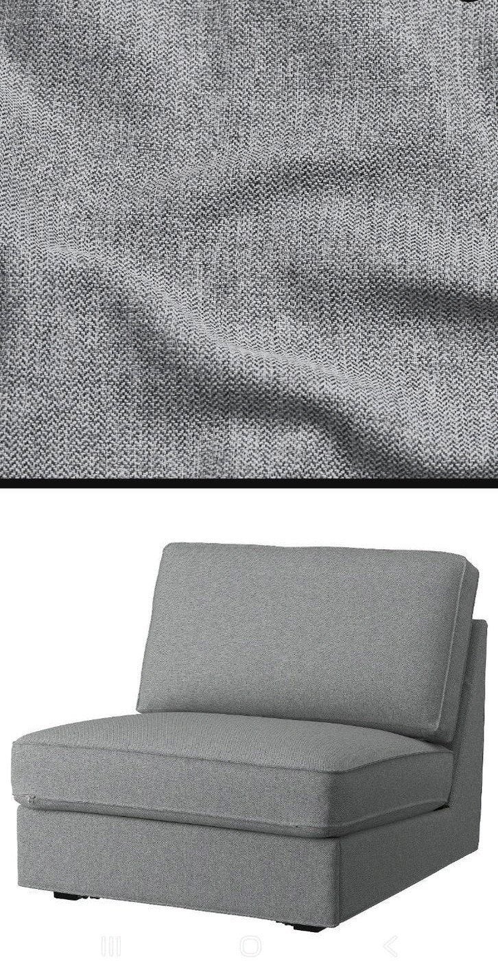 Kivik hoes 1-zitsslaapbank Tibbleby beige/grijs, Huis en Inrichting, 90 cm, Eenpersoons, Ophalen of Verzenden, Zo goed als nieuw