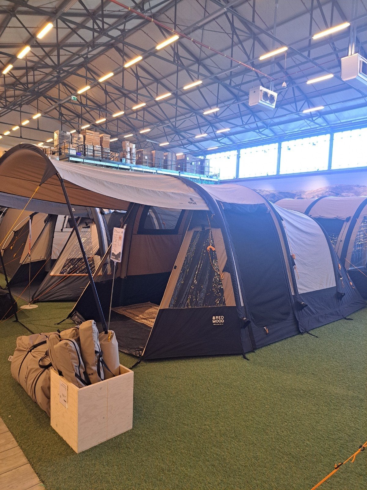 Oppomp tent merk red wood  3 pers, Caravans en Kamperen, Tenten, Ophalen, Zo goed als nieuw