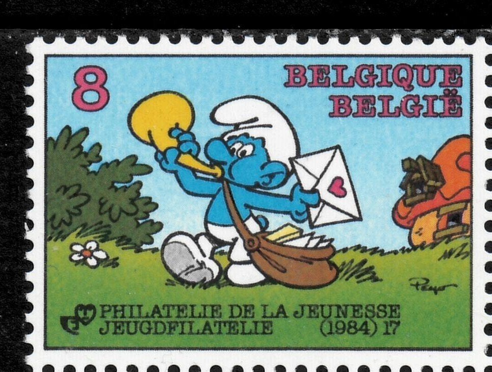 Jaar 1984 Yv 2150 Smurfen - Jeugdfilatelie., Ophalen of Verzenden, Postfris
