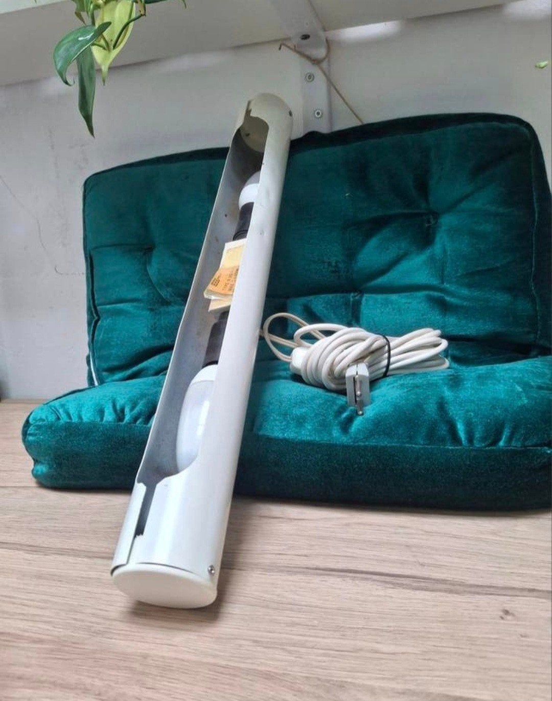 Witte vintage Abo Randers buislamp. Denemarken., Huis en Inrichting, Lampen | Hanglampen, Ophalen