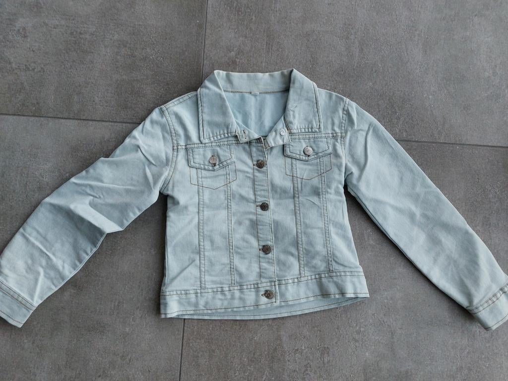 Spijkerjas maat 134, Kinderen en Baby's, Kinderkleding | Maat 134, Ophalen of Verzenden, Zo goed als nieuw, Jongen of Meisje, Jas