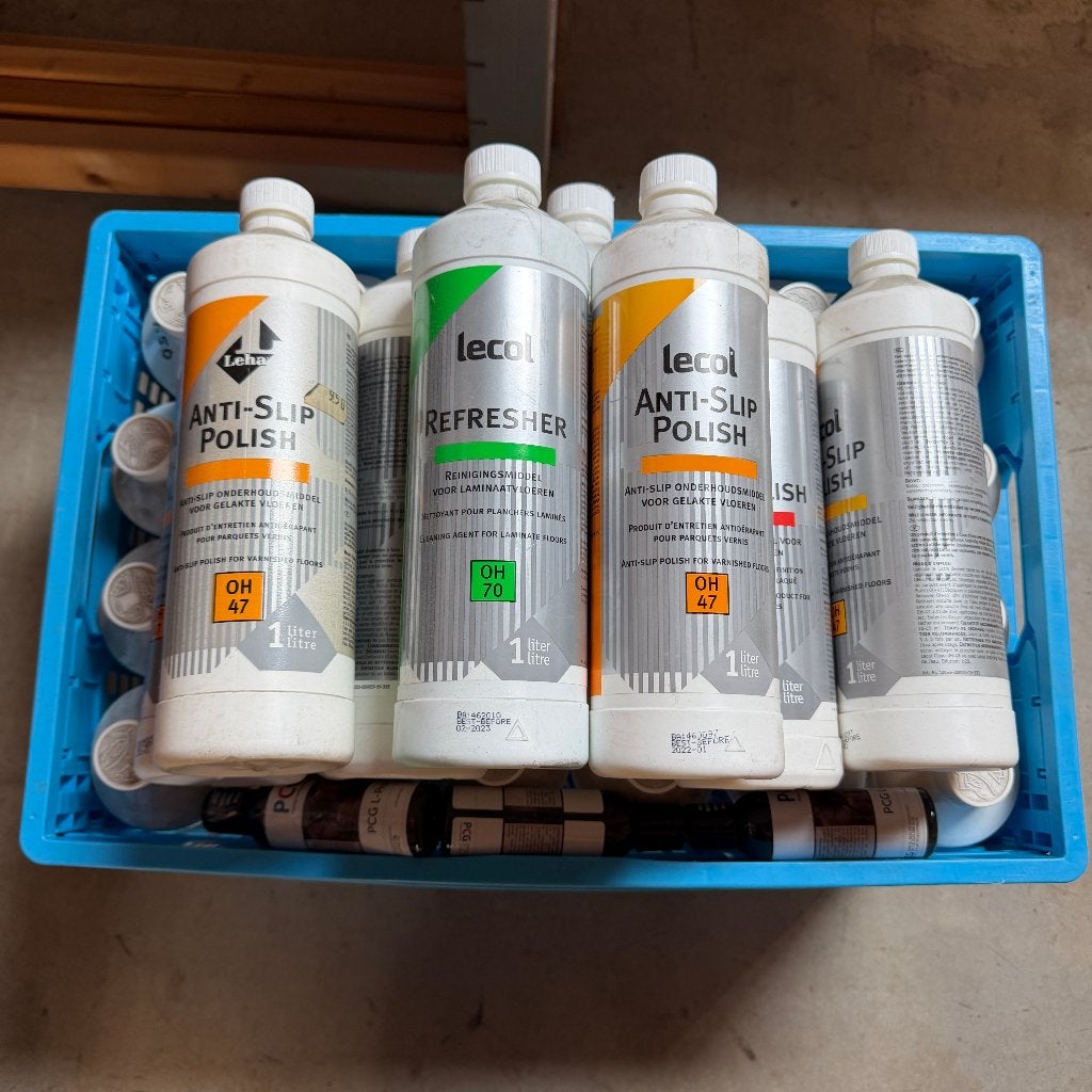 PARTIJ 32x Lecol Hout Polijst Laminaat, Vloeren, Polish