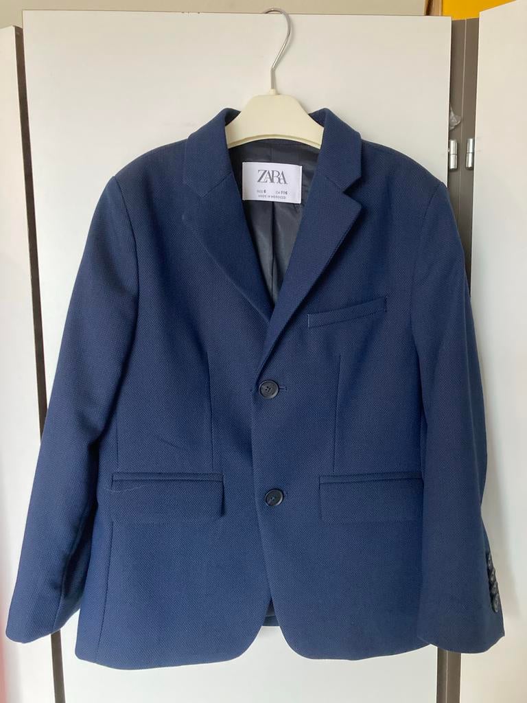 Donkerblauw colbert jasje Zara, maat 116 - Zo goed als nieuw, Kinderen en Baby's, Kinderkleding | Maat 116, Ophalen of Verzenden