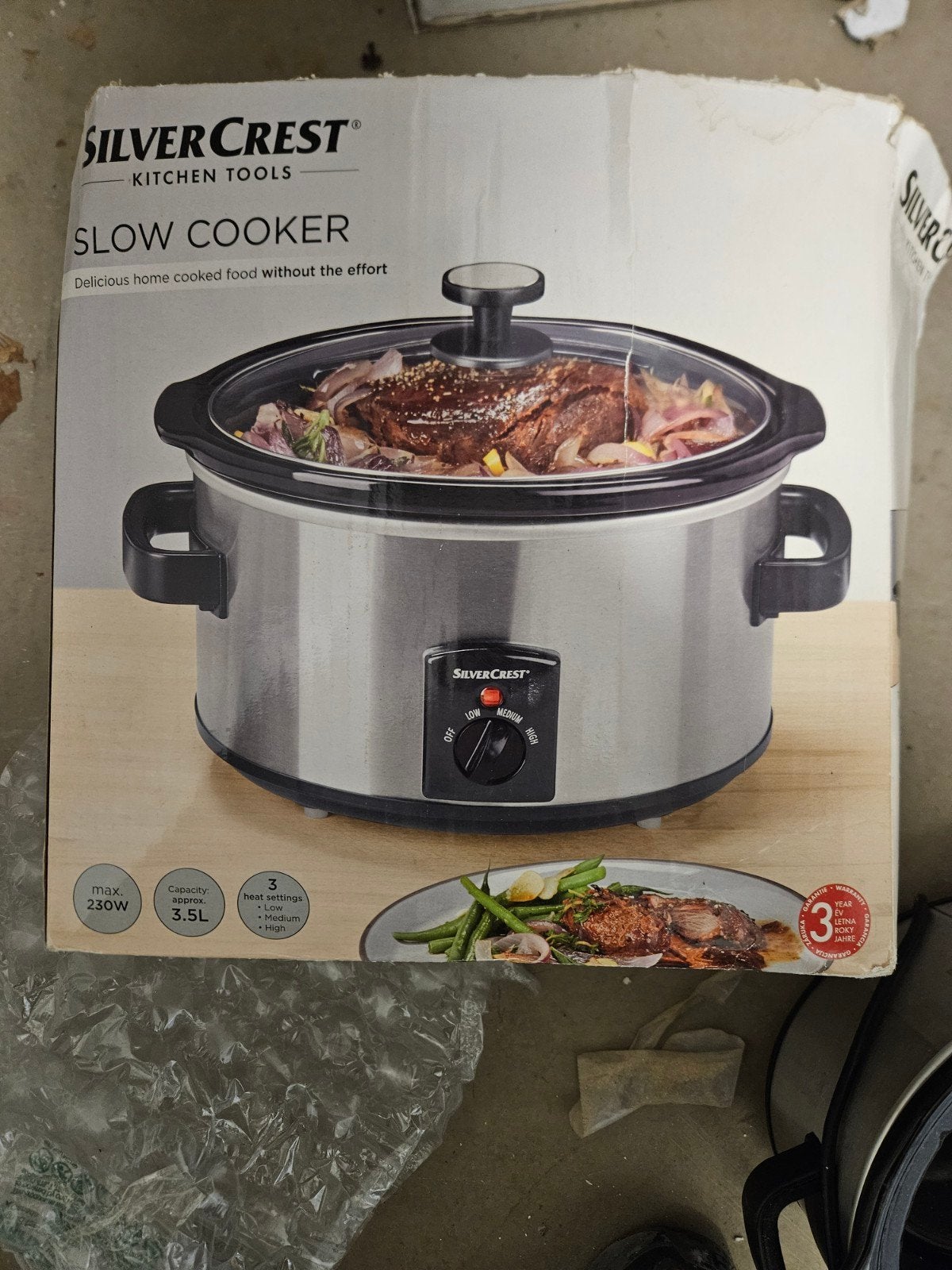 slow cooker SilverCrest Rvs, Ophalen of Verzenden