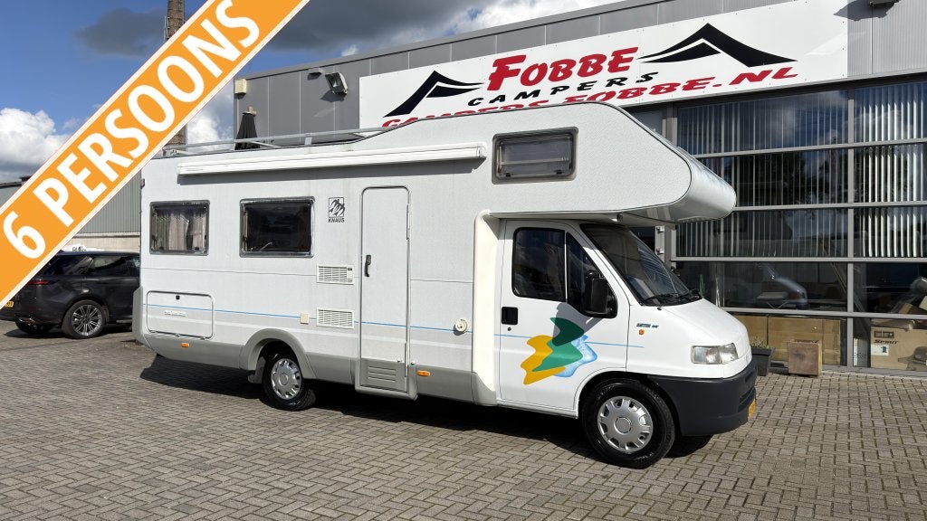Nette Orginele Knaus Sport Traveller 630 Alkoof met 125dkm, Caravans en Kamperen, Alkoof, Ringverwarming, Fiat, Bedrijf