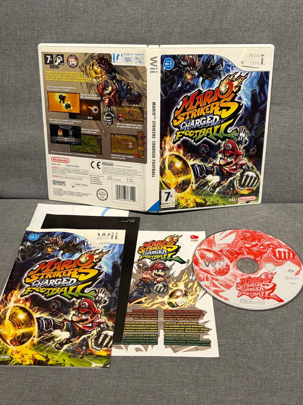 Mario Strikers Charged Football Wii - Zeer goede conditie, Eén computer, Ophalen of Verzenden, Zo goed als nieuw, 3 spelers of meer