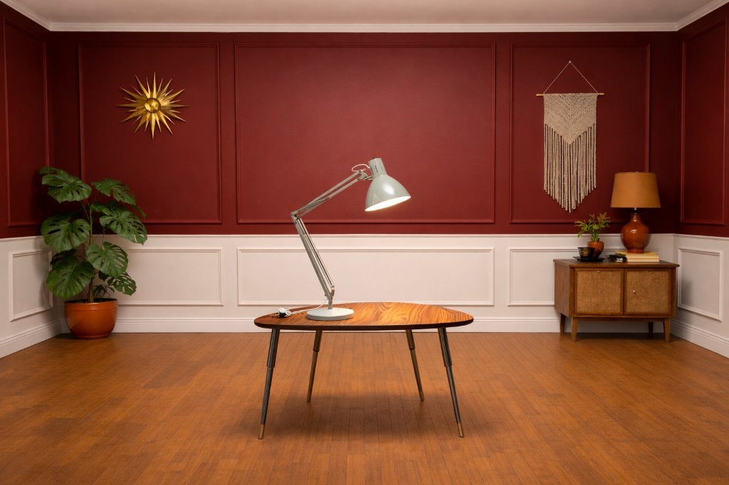 Vintage / Burolamp Hala Zeist 60er jaren / Retro, Gebruikt, Vintage, Ophalen of Verzenden, Metaal