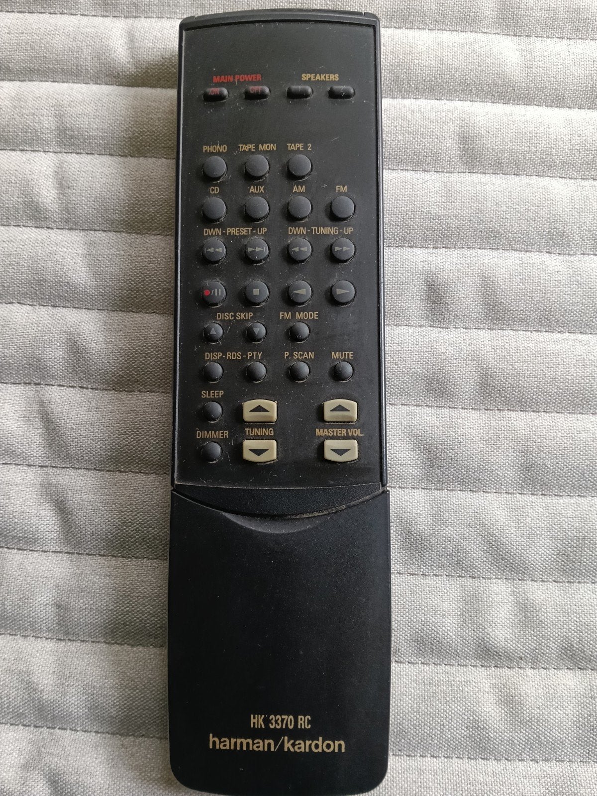 Harman/Kardon HK 3370 RC Afstandsbediening, Ophalen of Verzenden, Gebruikt, Origineel, Receiver of Versterker