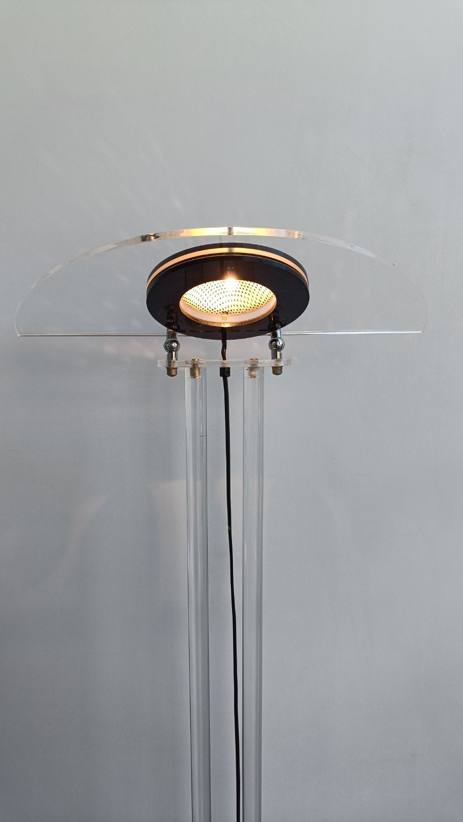 Harco Loor design vloerlamp – plexiglas & metaal – jaren ’80, Ophalen, Kunststof, Design, Zo goed als nieuw
