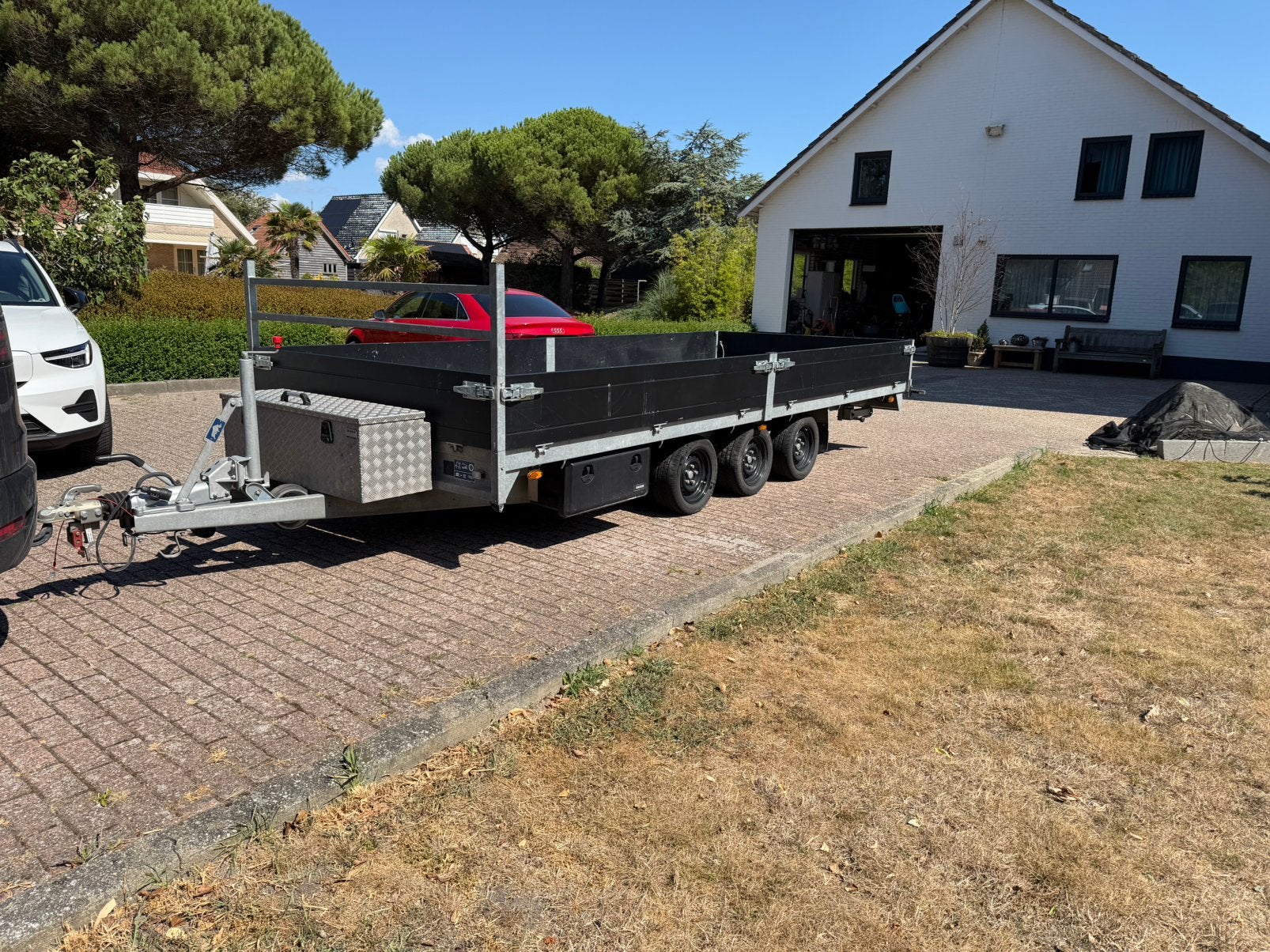 Saris plateauwagen bomvol opties, Auto diversen, Aanhangers en Bagagewagens, Ophalen, Zo goed als nieuw