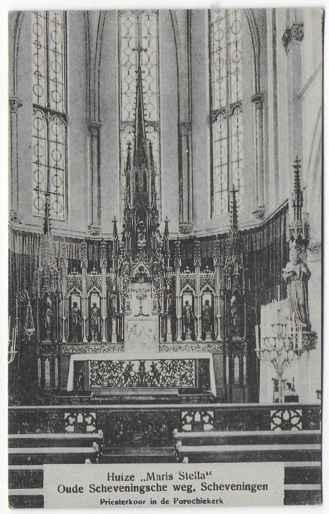 Scheveningen Maris Stella Ongelopen Ansichtkaart (B7061, Ophalen of Verzenden, 1960 tot 1980, Ongelopen, Zuid-Holland