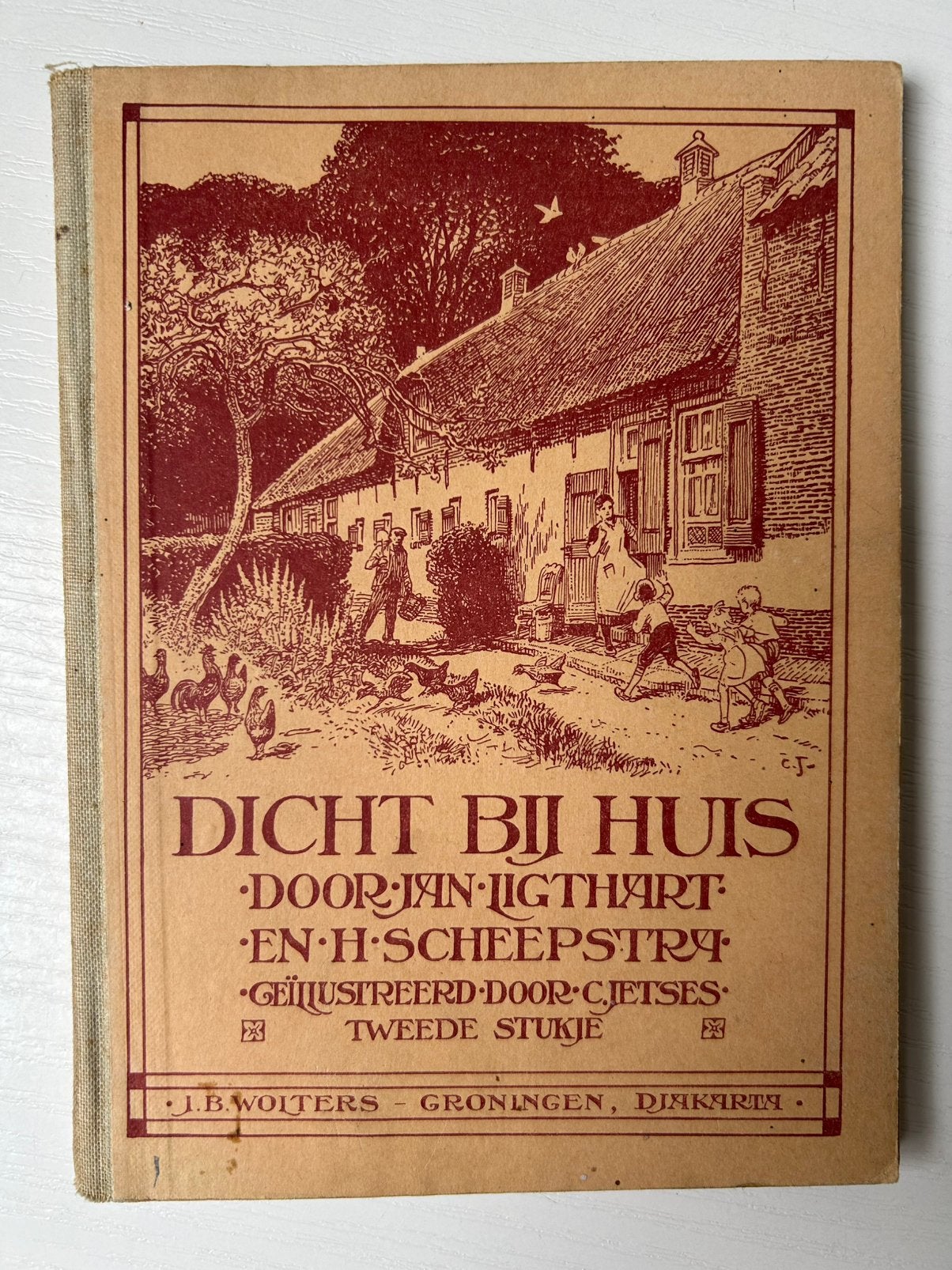 Dicht bij huis Jan Ligthart tweede stukje 1950, Antiek en Kunst, Ophalen of Verzenden