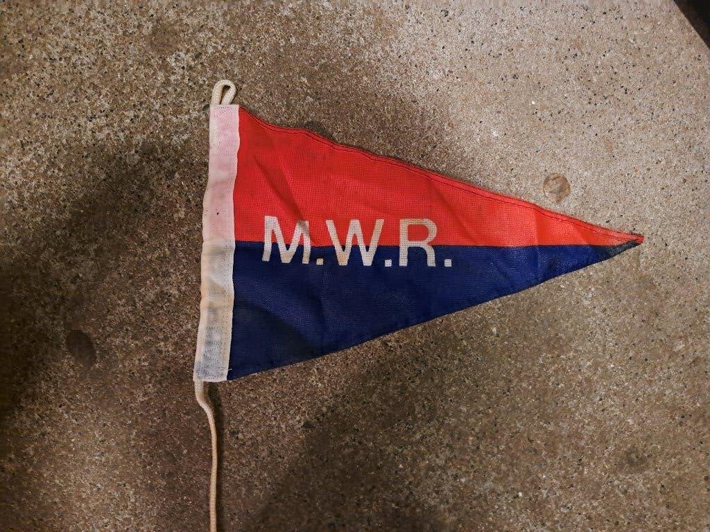 "Originele verenigingswimpel M.W.R. Reeuwijk (burgee), Ophalen of Verzenden, Zo goed als nieuw, Overige typen
