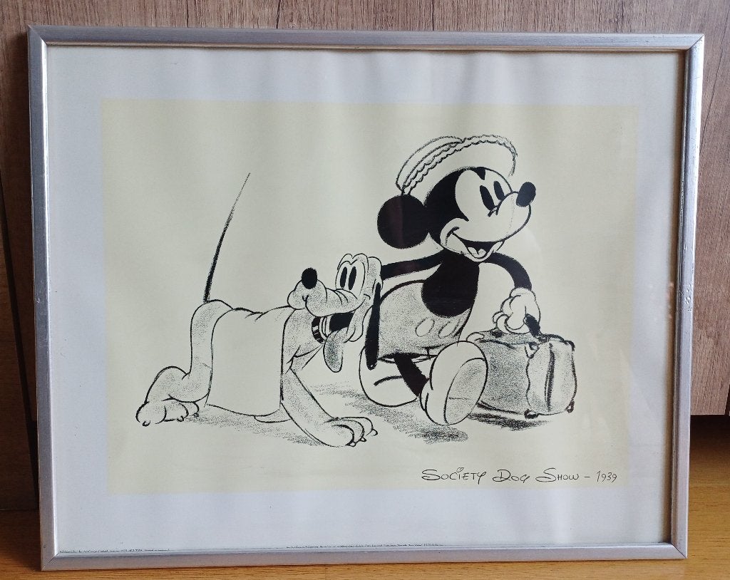 Disney print - Society Dog Show 1939, Ophalen of Verzenden, Mickey Mouse, Overige typen
