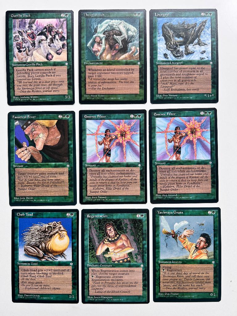 Magic the Gathering Ice Age 1995 - 35 x + geopende boosters, Hobby en Vrije tijd, Verzamelkaartspellen | Magic the Gathering, Ophalen of Verzenden