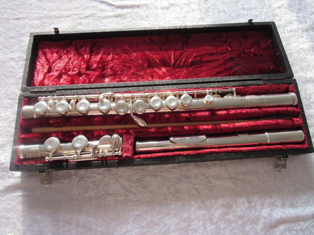F.Hofinger dwarsfluit, Muziek en Instrumenten, Blaasinstrumenten | Dwarsfluiten en Piccolo's, Gebruikt, -, Dwarsfluit, -