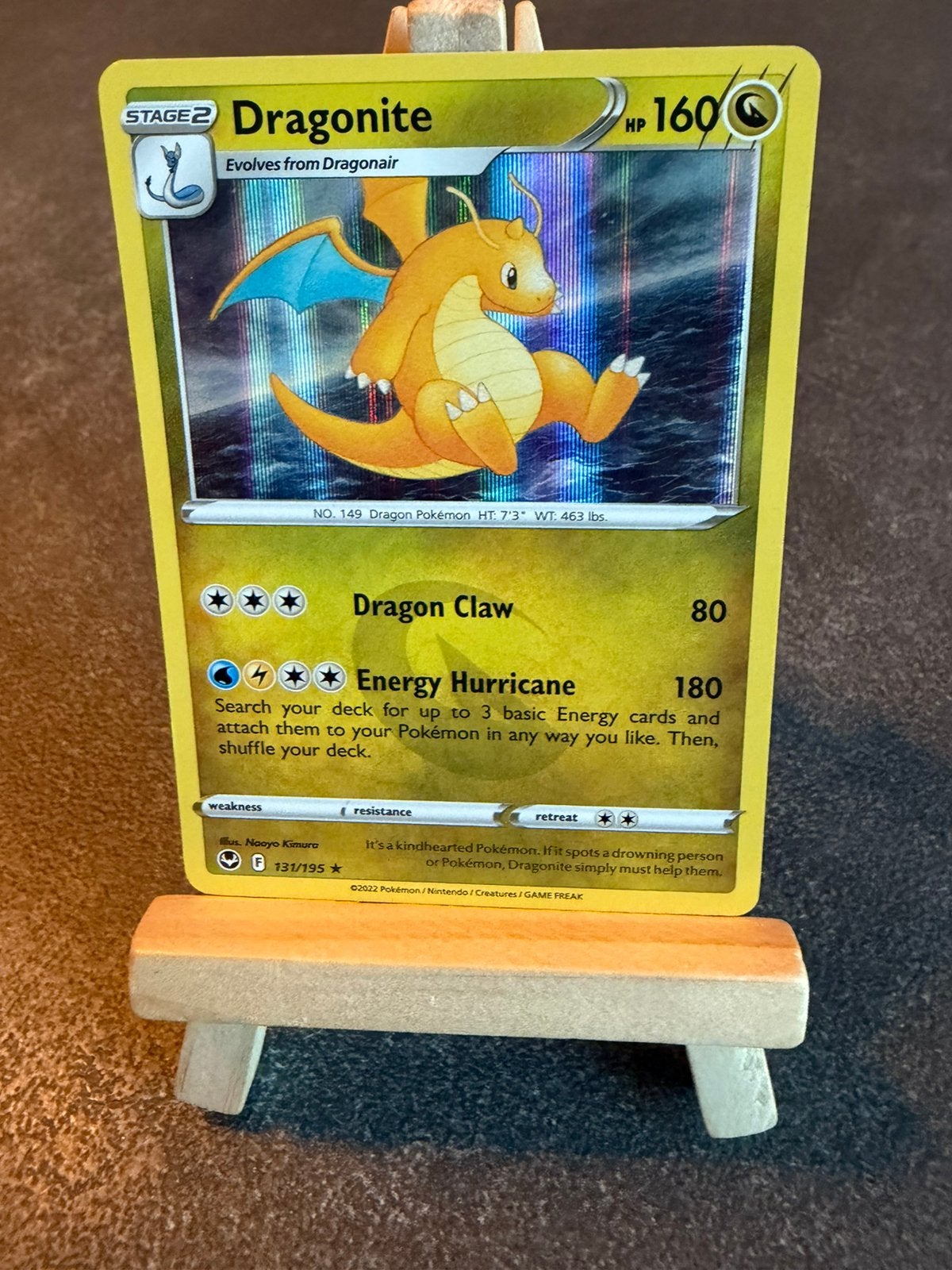 Dragonite holo 131 Pokémon Silver Tempest, Ophalen of Verzenden, Zo goed als nieuw
