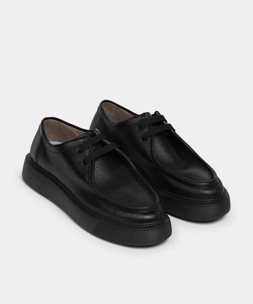 Referenc Fernabee All Black Grained Leather €360,-, Ophalen of Verzenden, Gedragen, Instappers, Zwart