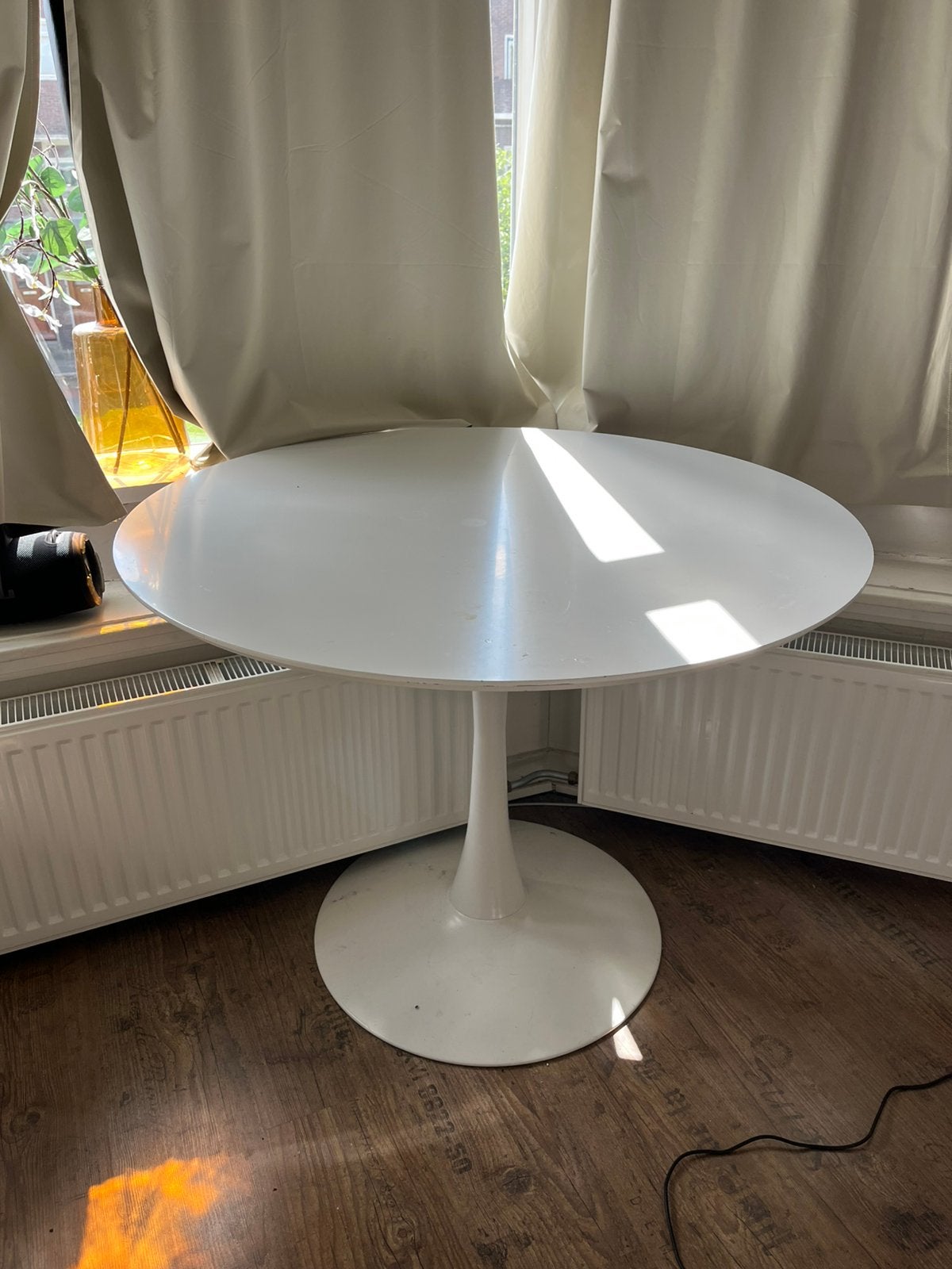 Ronde eettafel, Ophalen, Gebruikt, Rond, 100 tot 150 cm